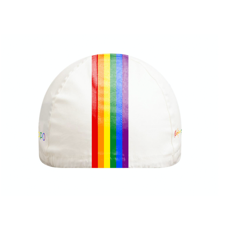 Pride Rennrad Cap Rückansicht